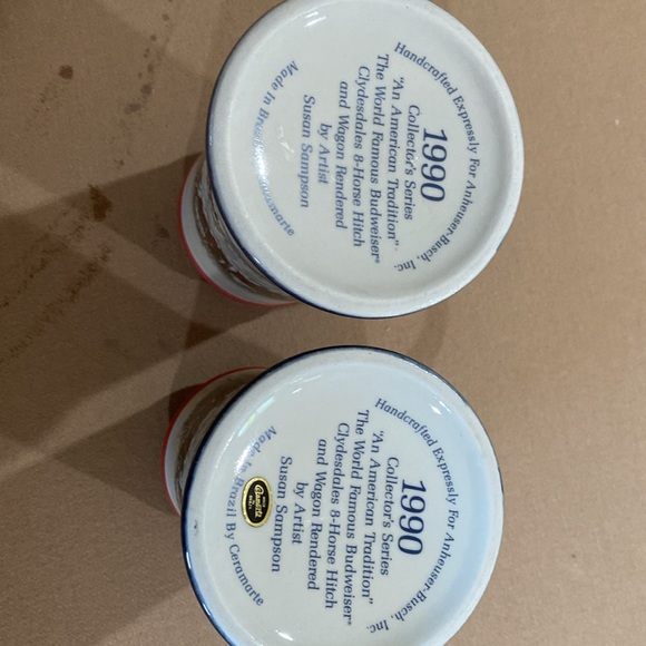 Anheiser-Busch, Inc. Budweiser 1990 Collector Steins - Picture 4 of 5